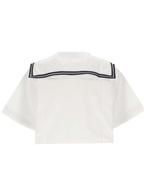 Top con logo Miu Miu | MJN524S-OOO14EMF0009